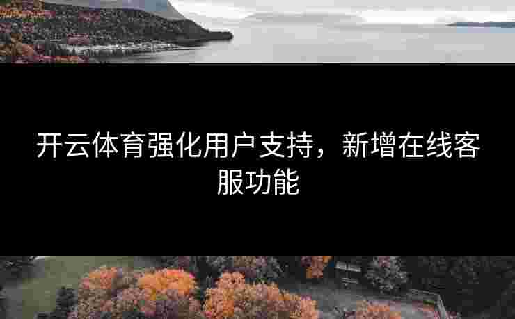 开云体育强化用户支持，新增在线客服功能