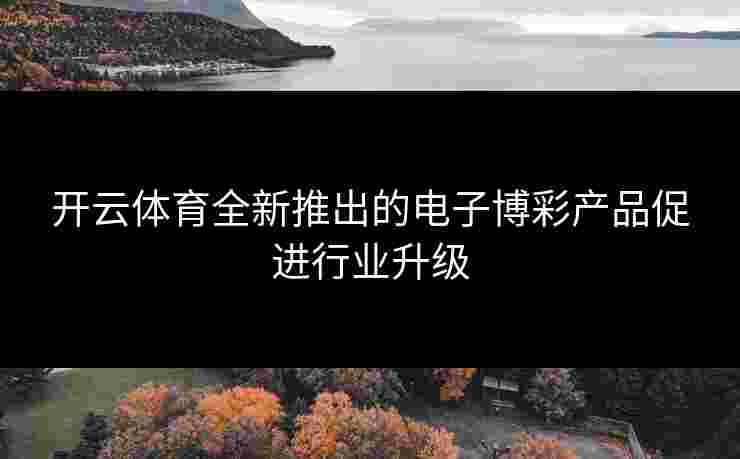 开云体育全新推出的电子博彩产品促进行业升级